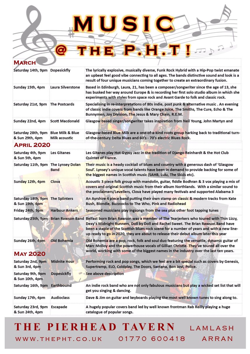 Great music happening <a href="/ThePHTArran/">The Pierhead Tavern</a> #Arran #livemusic