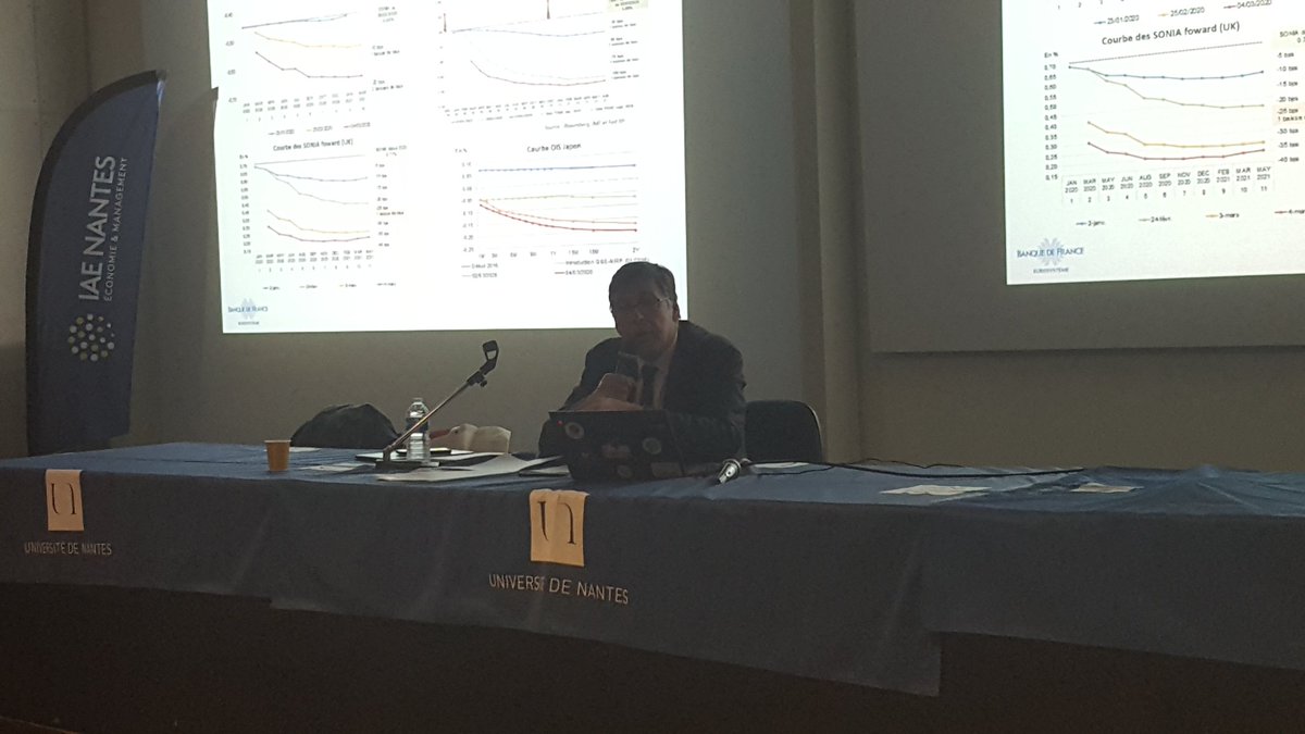 IAEnantes's tweet photo. [#ConfIAE @banquedefrance] "Le #SystemeFinancier gagne en résilience grâce à un cadre réglementaire renforcé : stop au #TooBigToFail, surveillance plus accrue du #shadowbanking, meilleure solvabilité et ratio des liquidités des banques par le biais de #stresstests réguliers." D.B https://t.co/6ur2Nxkj1X