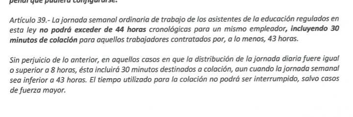 alvarofonsecab's tweet photo. @ContraloritoCGR soy asistente de la educación y un día trabajo tengo 8 hrs diarias y según el articulo 39 del estatuto de asistente de la educ no me permiten tener los 30 min de colación dentro de mis horas porque según ellos no tengo 44 hrs de contrato...es verdad o no? https://t.co/RbyzDujsqP