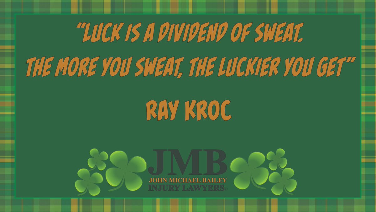 CallJMB's tweet image. March is the month of #luck! And we here at JMB are sharing our favorite tips on how to stay #lucky all month long! Let us know what your lucky charms are! And I mean it!