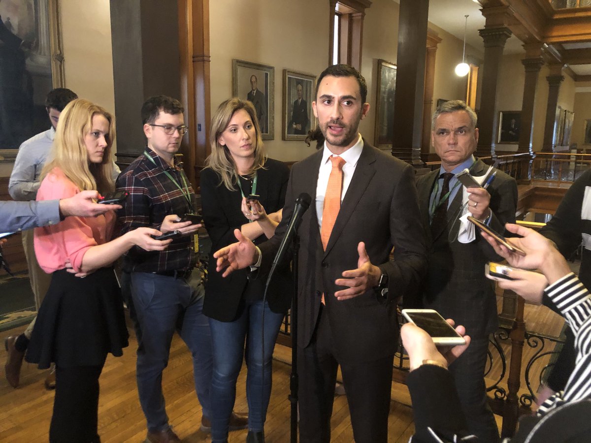 MikeCrawleyCBC's tweet photo. I asked Education Minister ⁦@Sflecce⁩ twice to put a dollar figure on his moves on high school class sizes and e-learning opt-out. Both times, he didn’t answer. (He has frequently put $ figures on the teachers unions’ asks.) onpoli #onted. https://t.co/SOxebDX01p