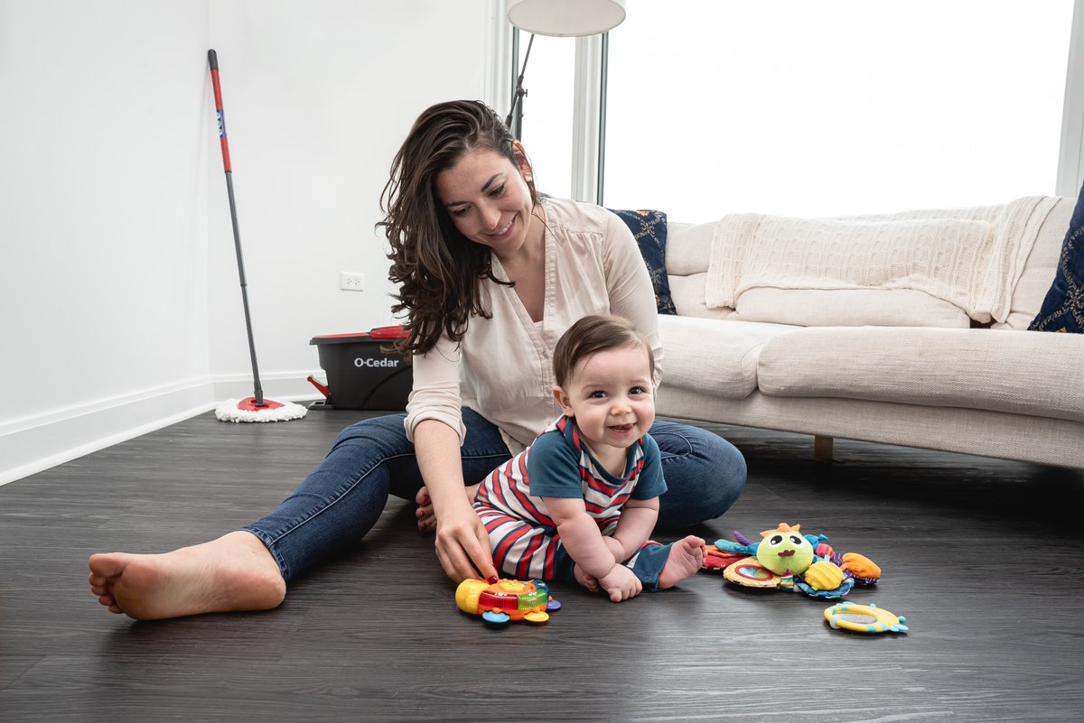 Our microfiber mop heads remove over 99% of bacteria with just water so you can turn your floors into a playground. Read our microfiber cleaning guide to learn more about how our microfiber works with water to remove germs: bit.ly/2TKzwV0
