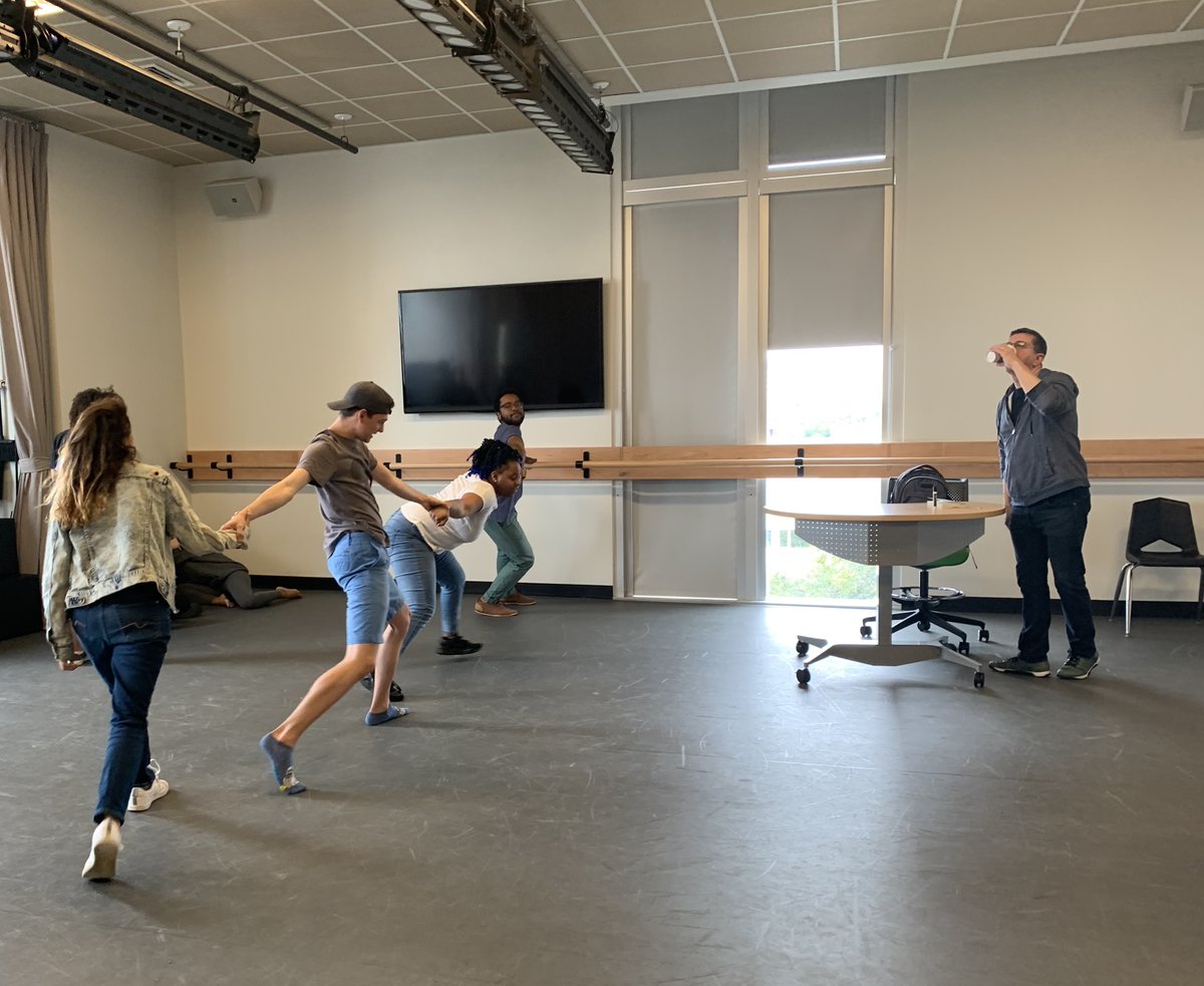 LoyolaTAD's tweet photo. Jeffrey LaHoste is back this week to do moment work with students in Acting IV! 

#MomentWork #TectonicTheatre #LOYNO https://t.co/zrBq7h6kwy