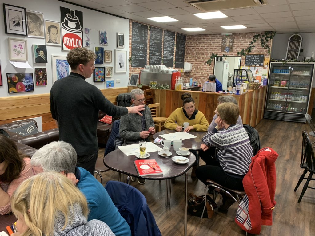 Great evening of workshopping and visioning with <a href="/OurTurnMoss/">Friends Of Turn Moss 💚</a>, hopefully exciting times ahead! Thanks to Uplift, Stretford for hosting.