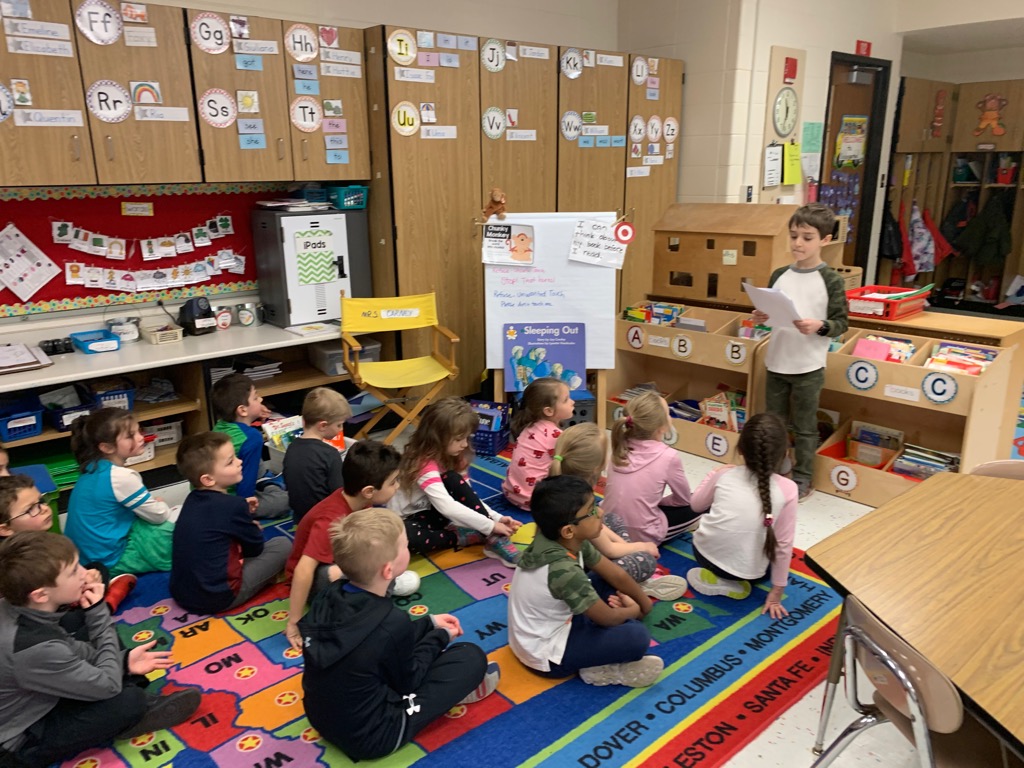 CarneyKinders's tweet photo. 3rd graders sharing their research projects! Amazing work! Thank you for sharing! https://t.co/GuVy0wq3jS