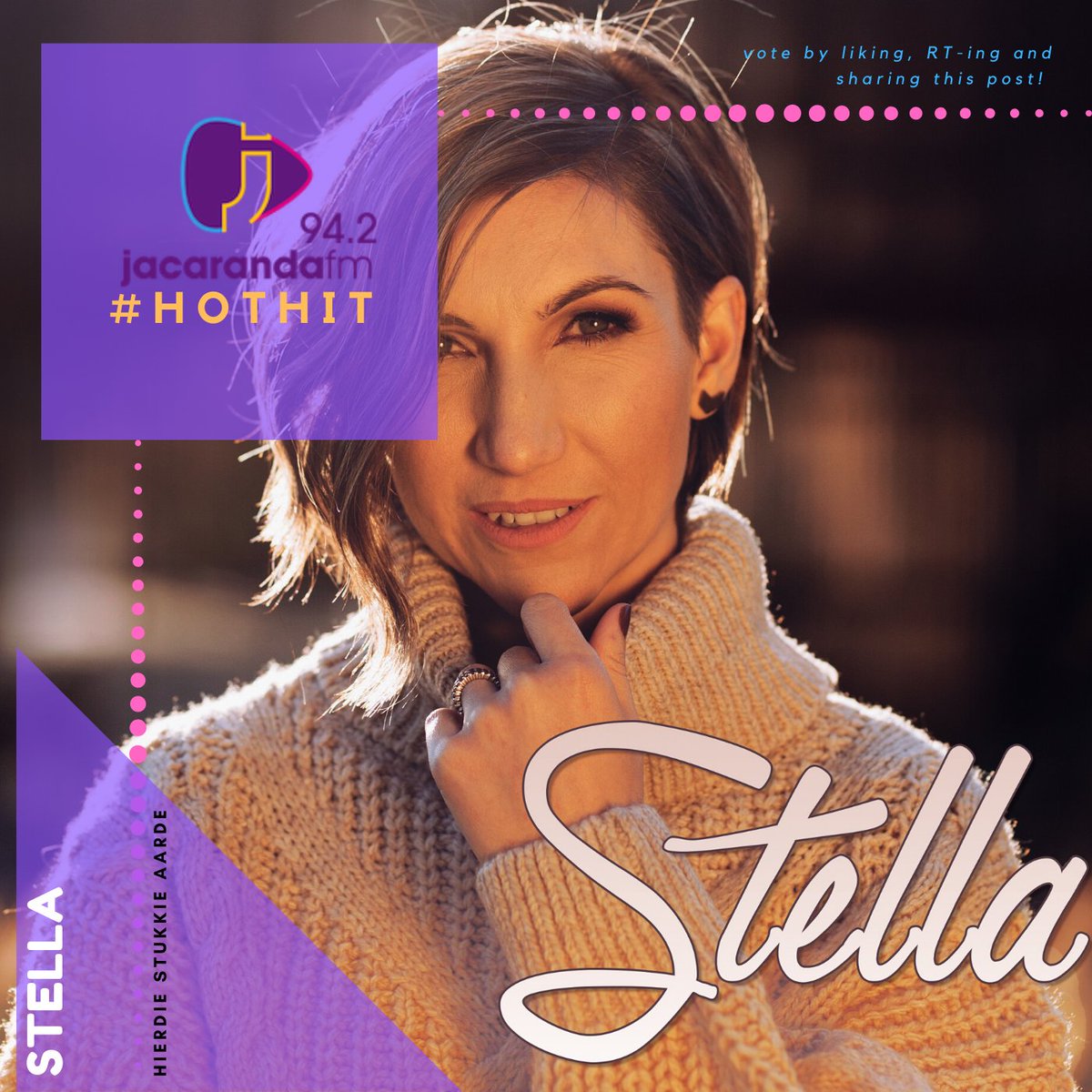 The last #JacaHotHit this week is from #Stella! Will #HierdieStukkieAarde be the Hot Hit of the week? 

Le @itsDannyPainter know!