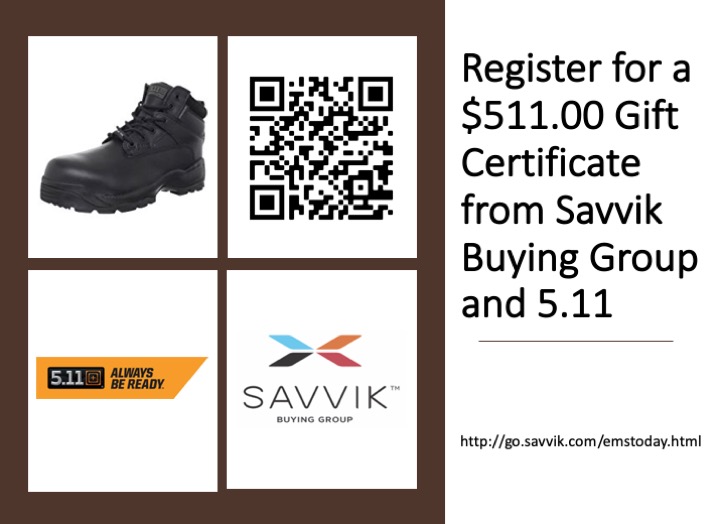 SavvikBuyGroup's tweet photo. Savvik Buying Group has a great winning opportunity!! Register for a  $511 5.11 gift certificate by following the link below for #EMSToday. Also, be sure to visit us at booth #1029 if you're in Tampa with us! #SavvikSavvings #EMSToday2020

https://t.co/EVbh8rIjps https://t.co/RhcnvT8StH