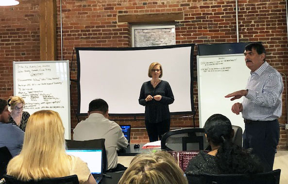 AperioClinical's tweet photo. At Aperio, quality is our top priority. Thanks Andy Lawton and Mary Mills for sharing their experiences in Risk Based Quality Management with Aperio and giving us even more tools for our toolkit. #RBQM #RiskBasedMonitoring #qualitymanagement #riskmanagement #clinicaldevelopment https://t.co/qYWAOR4qRx