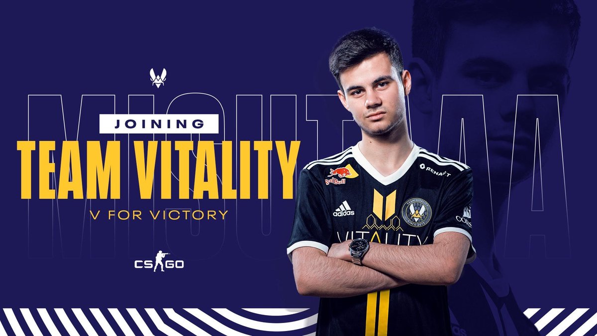 misutaaaCSGO's tweet image. I’m excited to announce that I’m joining @TeamVitality CSGO roster alongside @shoxCSGO @Vitality_apEX @zywoo &amp;amp; @RpKTANKK ! Can’t wait to start playing with the guys ! 🐝 

Count on me to put my heart into every single moment to try to be up to your expectations. #VforVictory