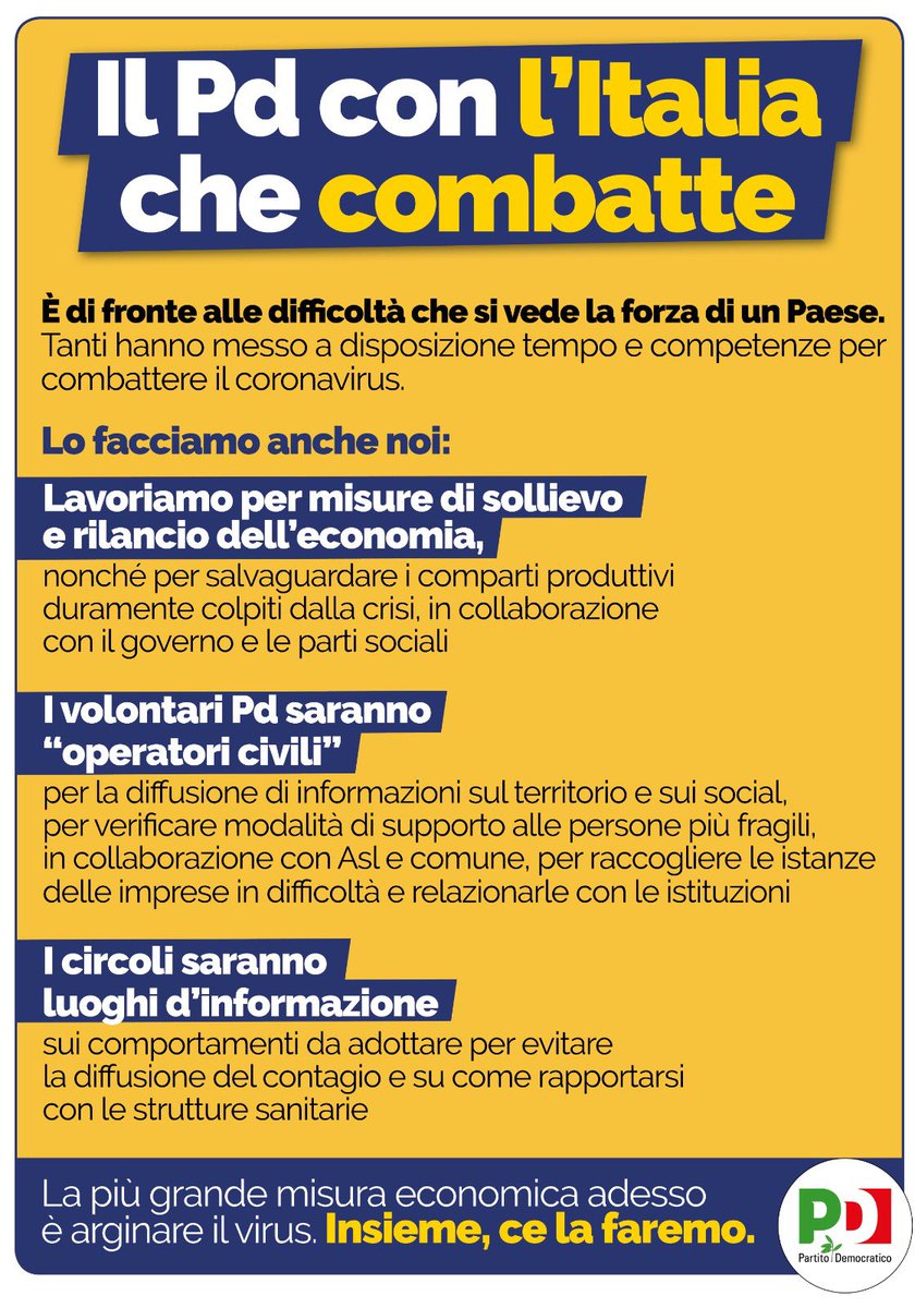 pdmanfredonia's tweet photo. Insieme, ce la faremo. https://t.co/TJAzRzk5tr