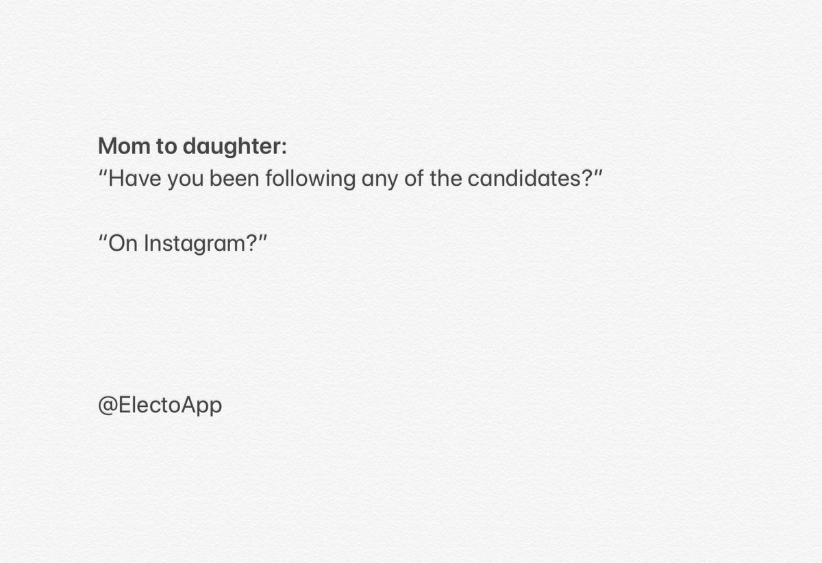 ElectoApp's tweet photo. Where do you go to keep informed? How do you make sure the information you consume is free from bias? π€³ #ElectoApp #Election2020 #ThursdayThoughts https://t.co/2CXuOMbnMs
