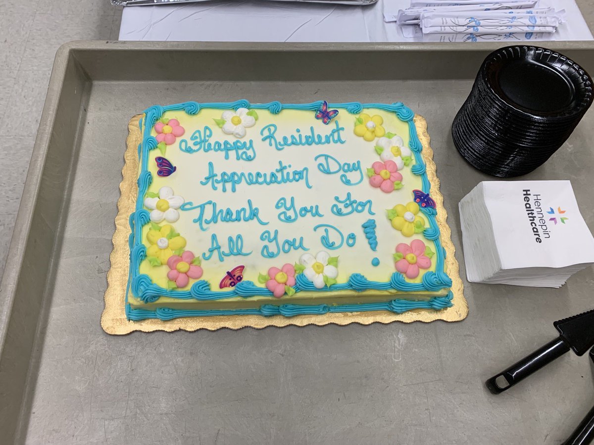 Happy Resident Appreciation Day! Love working at HCMC. Great people and tasty cake.