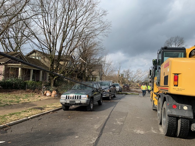 Please be mindful when parking in neighborhoods impacted by the storm. It is critical for recovery efforts that emergency/repair vehicles have access to areas in need.