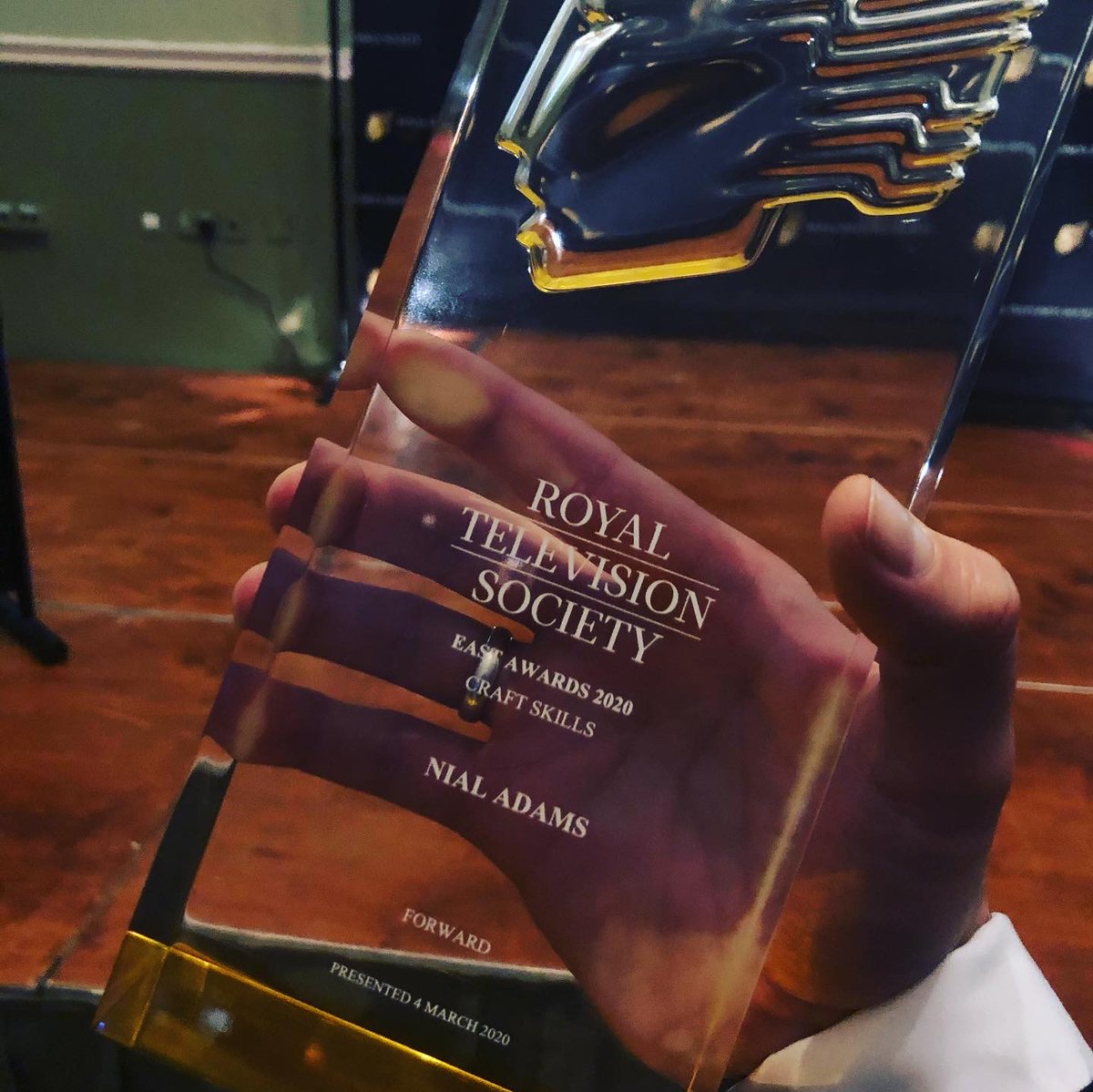 madebyforward's tweet photo. Absolutely delighted that our team won the Production Craft Skills Award at last night’s @RTS_East Awards for our short film about @nialadams! https://t.co/hvPl0GhD1J