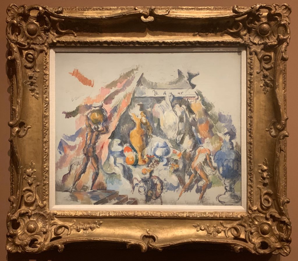 b_kalliste's tweet photo. @MuseeMarmottan expo « Cezanne et les Maîtres. Rêve d’Italie. »
#Tintoret La Cène (esquisse pour l’église San Trovaso à Venise) 1566
#Cezanne La préparation du banquet 1888-1890 https://t.co/sDzw0q1ZkB