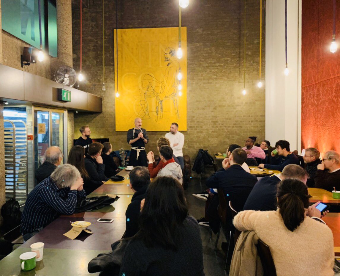 rnbrady's tweet photo. Great evening last night at London Bitcoin Cash Meetup. Huge thanks to @nincomsoupLDN and @westlandcoffee for hosting us, and everyone who came along to speak, demo, listen and transact! #BitcoinCash https://t.co/W4qbrxpnJm