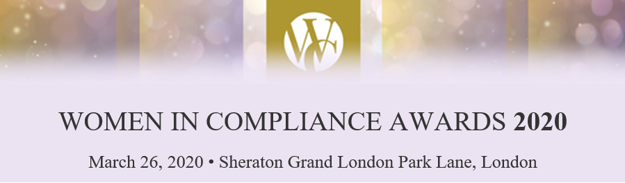 The Women in Compliance Awards is taking place in 3 weeks on 26 March 2020 in London! Recognise the achievements of female compliance professionals and network with up to 400 compliance professionals from around the globe! Register now! bit.ly/39tksSi #WomenInCompliance