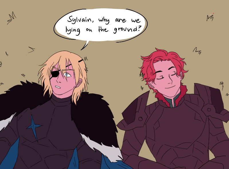 just bros being dudes #dimitri #sylvain #dimivain #fe3h 