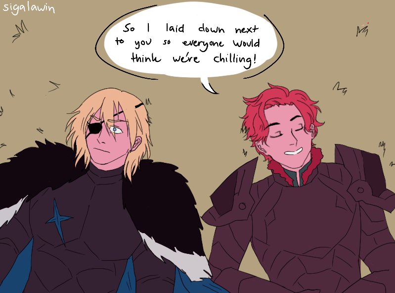 just bros being dudes #dimitri #sylvain #dimivain #fe3h 