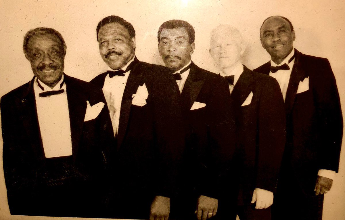 CalvinAllen919's tweet photo. My Uncle Joe in the center, this is Ed Hall and the Evening Five.  #familypicturesusa https://t.co/6DaL60cVyj
