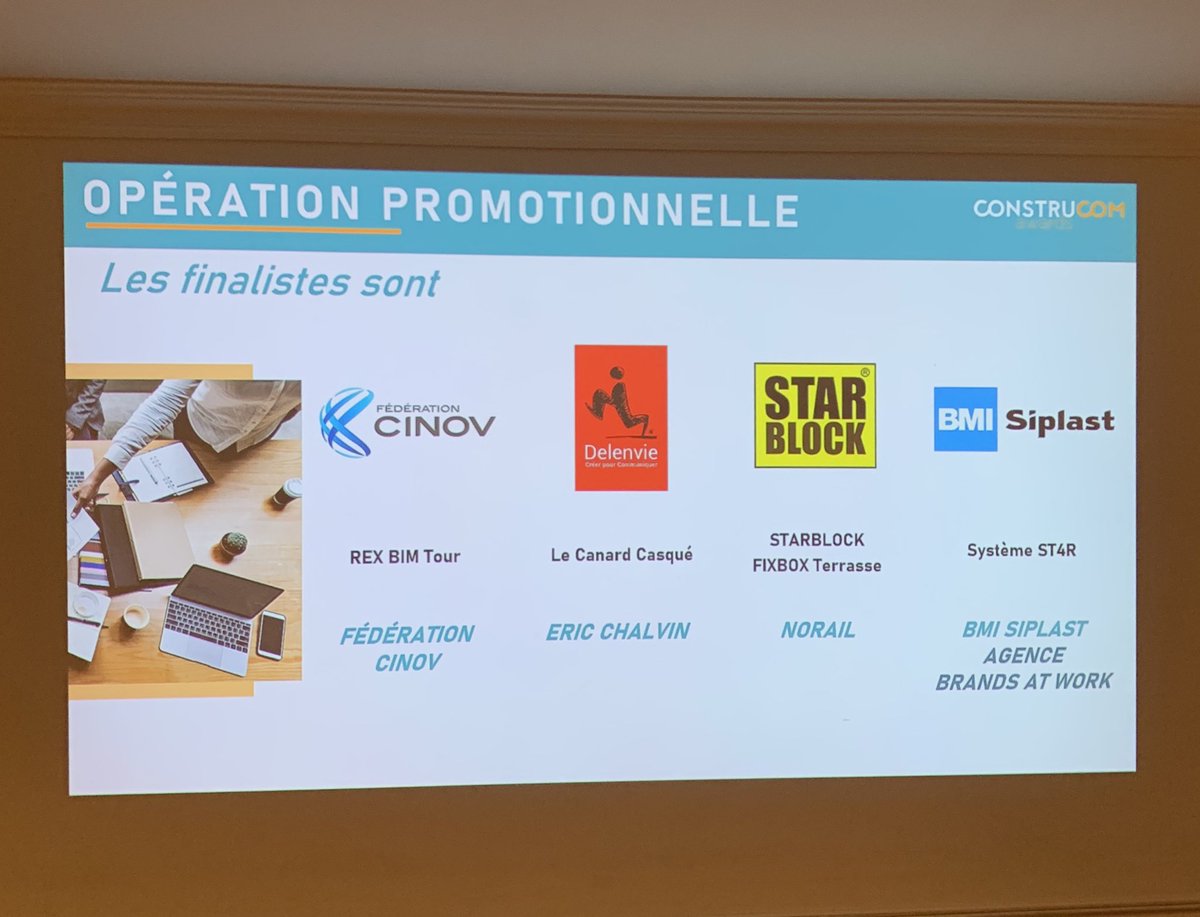 _JulienMercier's tweet photo. #CINOV finaliste des #Construcomawards dans le cadre de l’opération #REXBIMTOUR on croise les doigts 🤞 https://t.co/AwWff5M6N0