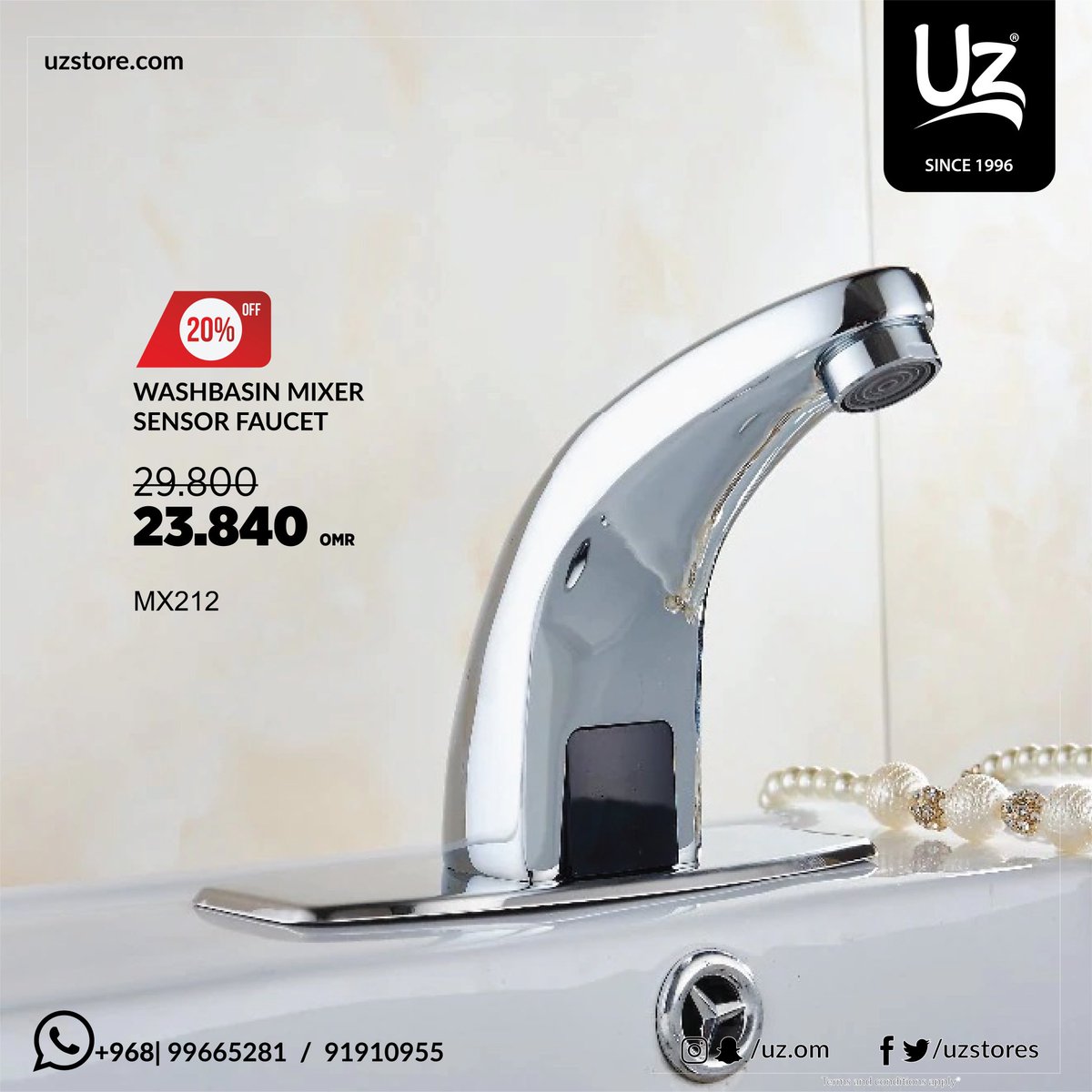 uzstores's tweet photo. Wash basin mixer with Laser sensor .
.
مكسر مغسله يعمل ب مستشعر ليزير ، تصميم حديث وعصري، لآن ب يو زي!
.
.
#مغسلة #مغاسل #حنفيات #تشطيب #يوزي #oman #uzstore #mixer #wash_basin #new https://t.co/qmMvZDM2sM
