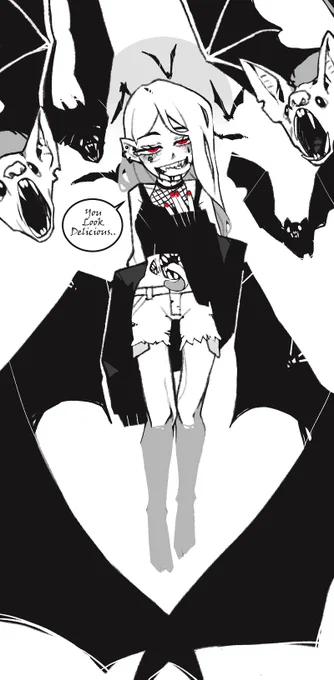 Vampire girl and bats ?‍♀️?

뱀파이어 소녀와 박쥐들 ?‍♀️? 