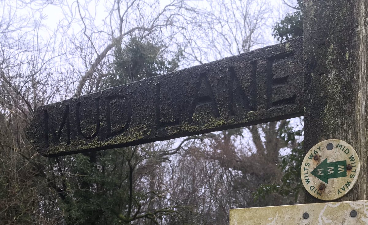 BedwynFootpaths's tweet photo. Now I wonder how this Lane got it’s name 🤔 #MidWiltsWay #WoottonRivers very apt 😂 https://t.co/185Z8MM7Qe