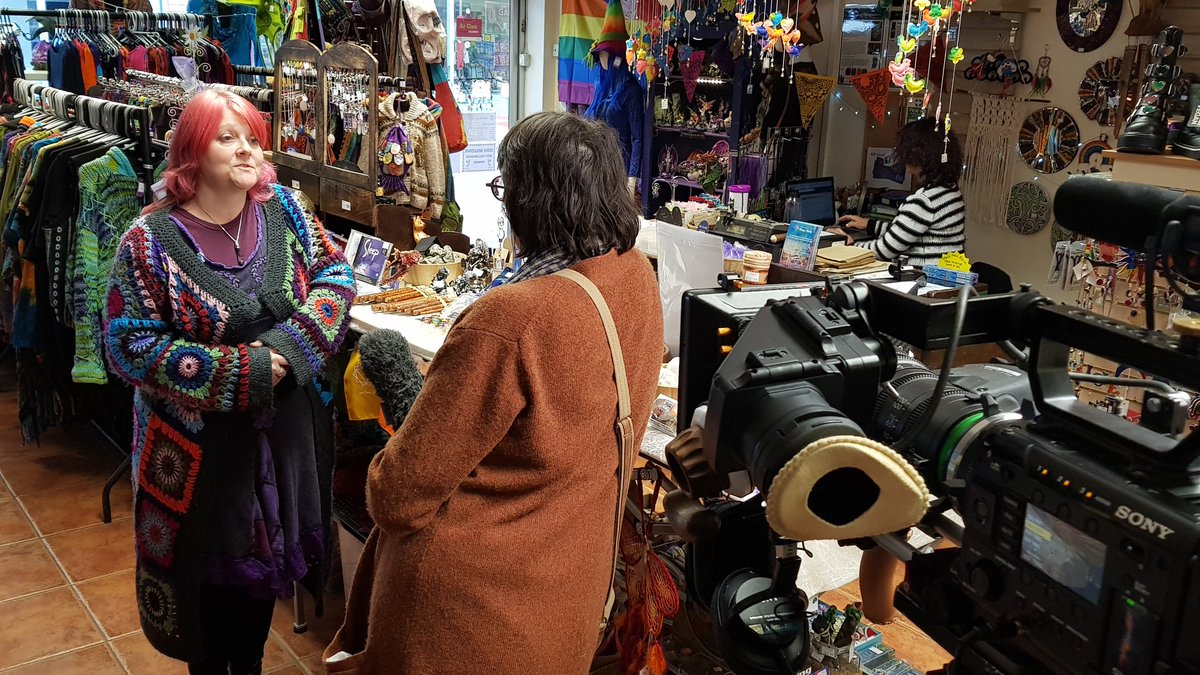 RainbowBizUK's tweet photo. We have had an incredible day with @PicHouse_Films at the @RainbowBizShop Absolutely love working with such likeminded people! Looking forward to sharing the final cut of this fantastic short film which celebrates Social Enterprise in Flintshire 😍🎬📽 https://t.co/sHGbNTTX3o