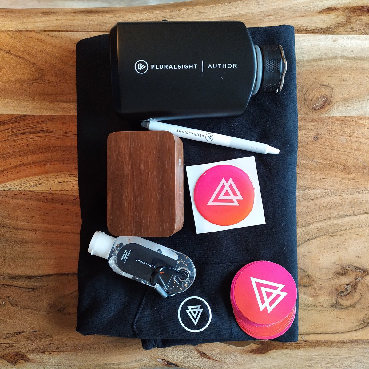 Thanks to .<a href="/MaterialUI/">Material UI</a> and .<a href="/pluralsight/">Pluralsight</a> for the goodies. I really appreciate their kind gesture😊. #happiness #learning #teaching