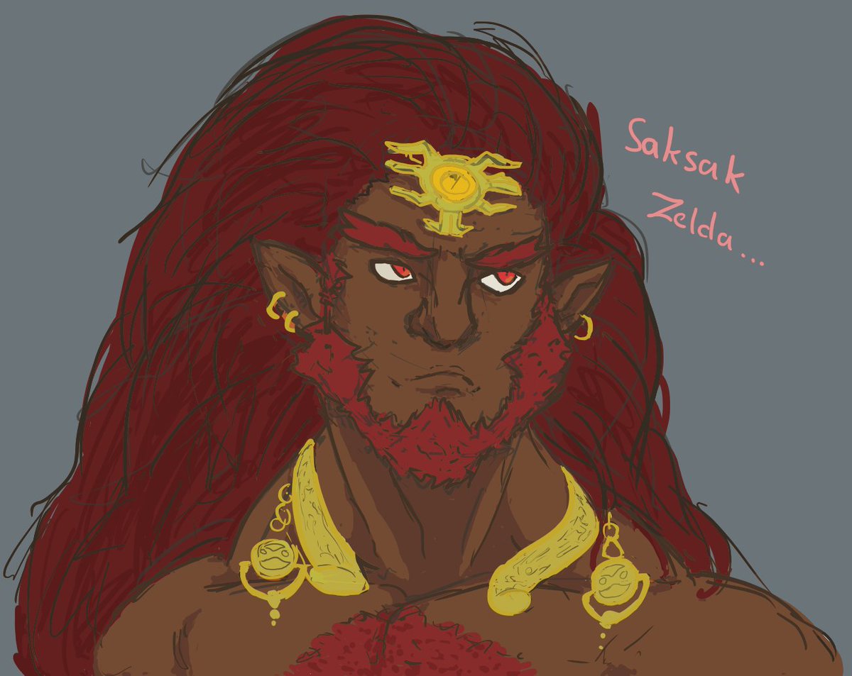 lucasso972's tweet photo. Imagine Rehydrated Ganondorf, but he only talks in Gerudo https://t.co/X97RtdOaey