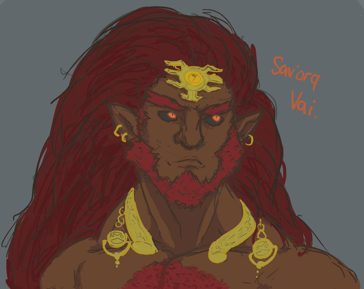 lucasso972's tweet photo. Imagine Rehydrated Ganondorf, but he only talks in Gerudo https://t.co/X97RtdOaey