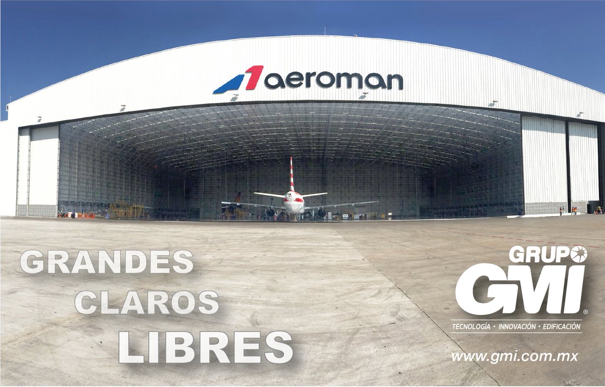 _GrupoGMI's tweet photo. Somos líderes en México y Latinoamérica, en el diseño y fabricación de estructuras espaciales de grandes claros libres.
#TecnologíaGMI #ProyectosGMI #Hangares #AeronáuticaGMI #DesignBuild https://t.co/t8asPpRqxi