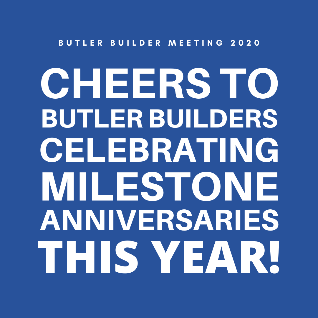 butlerbuildings's tweet photo. Congratulations to the Butler Builders from the Central and West regions who celebrated their anniversaries during the 2020 Builder Meeting in Austin, TX!  https://t.co/1W0luJSxfq #butlerbuildings #butlerheartandsoul #butlermanufacturing #butlerbuildermeeting2020 #butlermfg https://t.co/ENHtzA956I