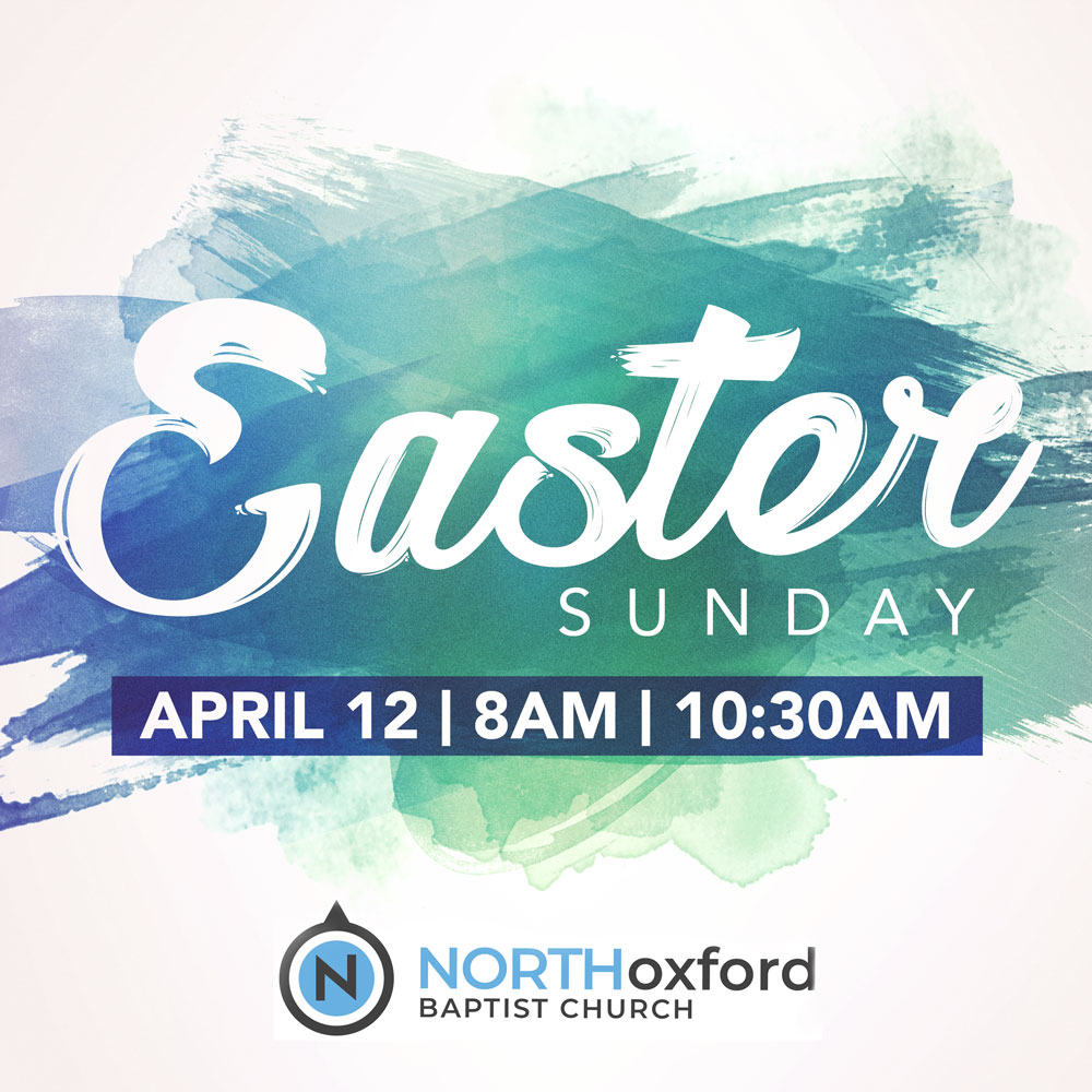 NorthOxfordBapt's tweet photo. Come worship with us this Easter Sunday, April 12!
Sunday School at 9:15 a.m.
Worship Services at 8:00 a.m. and 10:30 a.m.
#NORTHoxford #HeisRisen #2services https://t.co/5BovnsLtk7