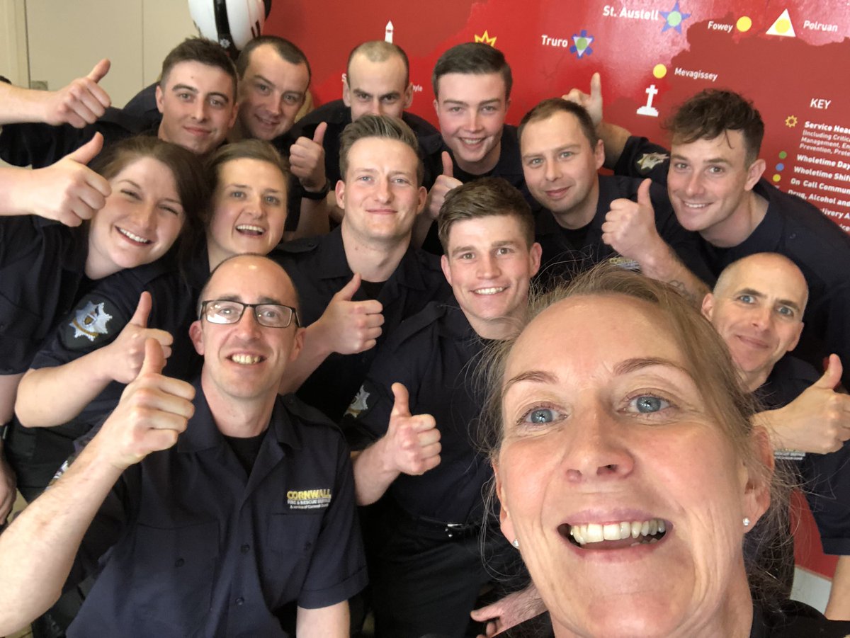 CornwallCFO's tweet photo. Huge welcome to this fab crew! Our newest On-Call recruits on their 2week training course. Perfect to join us during @NFCC_FireChiefs On-Call awareness week. A great future ahead of them @CornwallFRS serving our amazing communities ππ» https://t.co/iiGjt2YY5e