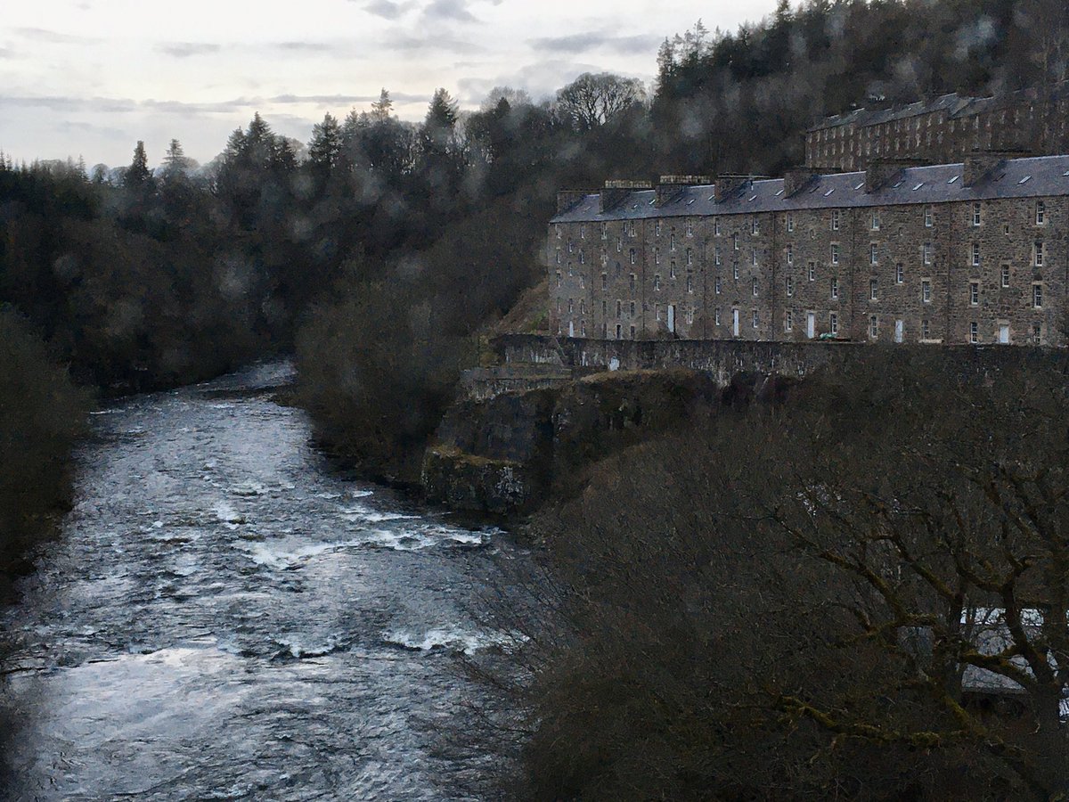 gasdoc2857's tweet image. #newlanark #viewfromawindow #RiverClyde