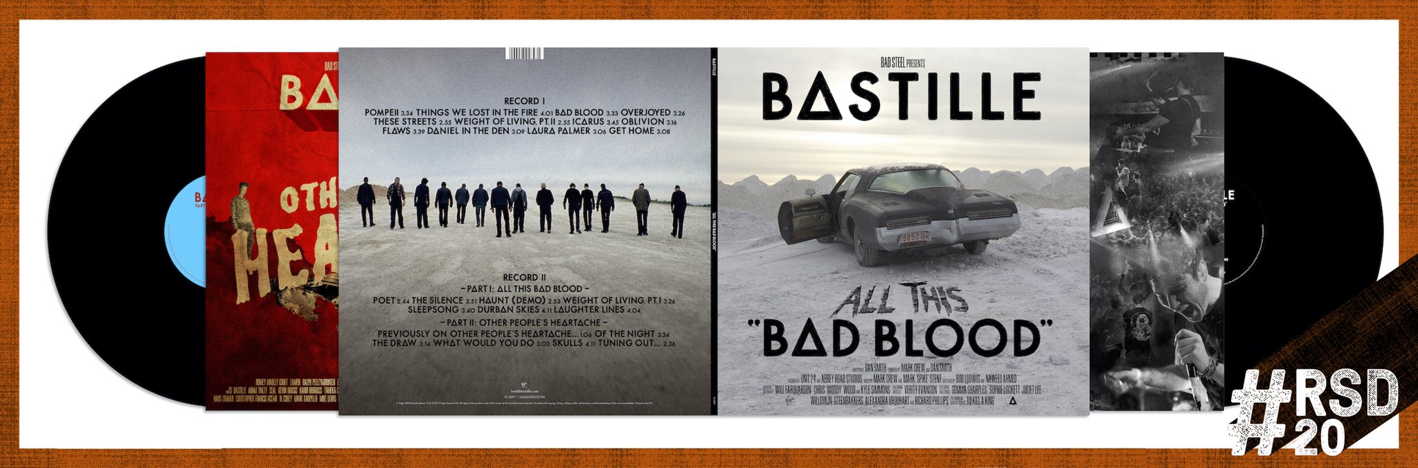 BASTILLE on Twitter: "“ALL THIS BAD BLOOD” // FINALLY ON VINYL // LIMITED EDITION for RECORD STORE 2020 // #RSD20 APR 18 https://t.co/h6DOem1urK" / Twitter