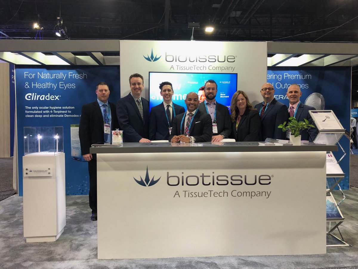 BiotissueOcular's tweet photo. We're here at @seco_intl 2020! Come visit us at booth #1209 to learn how we are shaping the future of regenerative medicine with our platform technology using cryopreserved amniotic membrane.
#SECO2020 #BioTissue #RegenerativeMedicine #PROKERA
#Cliradex https://t.co/4eCIWegYdM