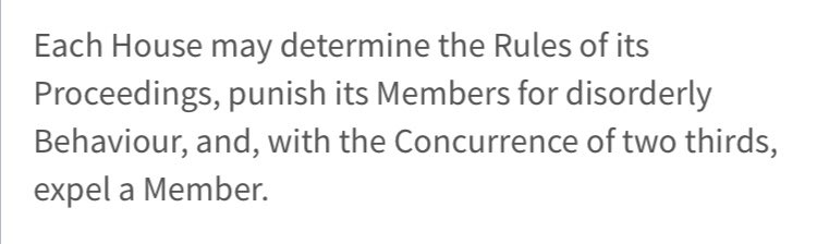 @joshuamonroe19 @shwilcott @kjgillenwater @JohnWHuber The senate could expel him, but it would take a 2/3 vote.

(Article I Section 5)