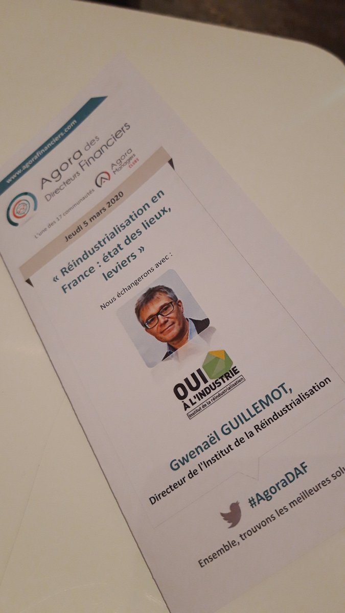 Grand plaisir pour l'#institutreindus d'animer l'#AgoraDAF ! @AgoraFonctions