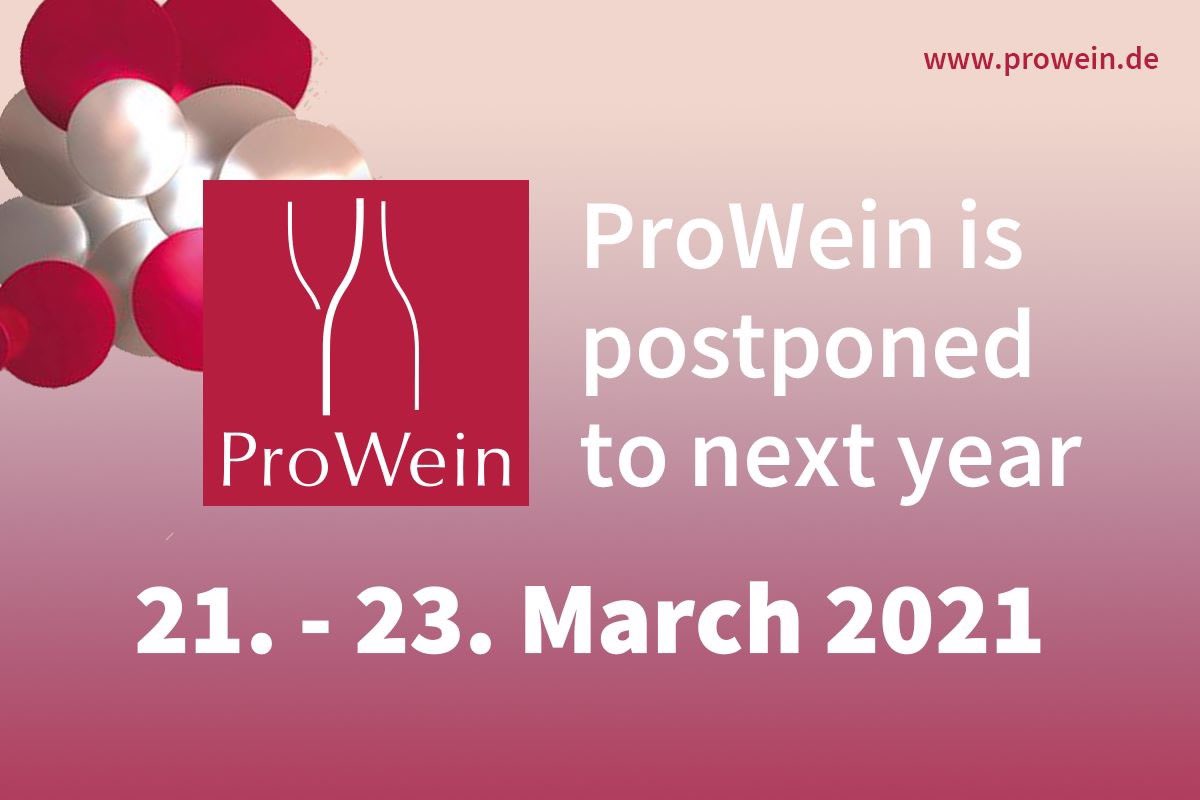 #ProWein2020 will be #postponed to next year from 21rst to 23rd March 2021
#ProWein 2020 will be postponed due to the effects of Coronavirus / Covid-19; the new term date is Sunday, March 21rst  to Tuesday, March 23rd,2021 – the regular trade fair date.
prowein.com/ProWein_Corona…