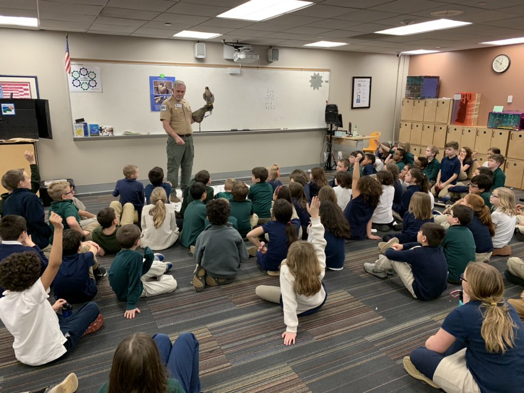 SOI3rd's tweet photo. The 3rd grade at SOI raised money by doing chores at home to “adopt”
Cliff from the Penitentiary Glen Wildlife Center #wesoi #soistem #weschools https://t.co/zIKfS3leMl