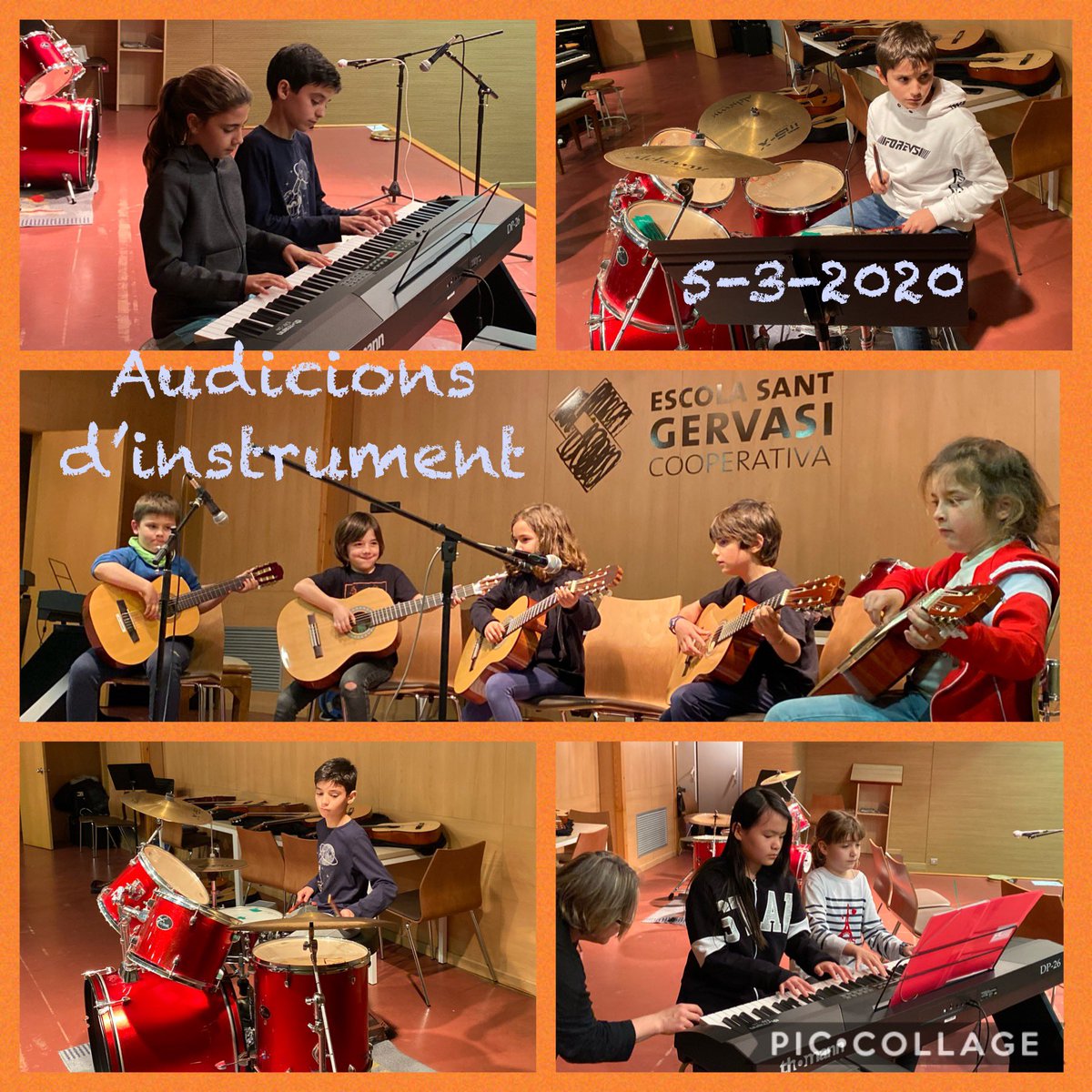 MusicaESG's tweet photo. Segon dia d’audicions a @santgervasicoop 
Enhorabona a tots els artistes que hi heu participat!! 👏👏👏👏 https://t.co/2vxfsT4ML6