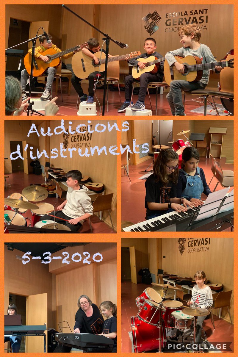 MusicaESG's tweet photo. Segon dia d’audicions a @santgervasicoop 
Enhorabona a tots els artistes que hi heu participat!! 👏👏👏👏 https://t.co/2vxfsT4ML6