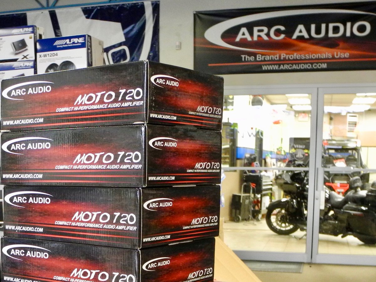 We’re big fans of the Arc Audio MOTO720 motorcycle amplifier, because it offers a great combination of excellent sound quality, strong power output, and a small compact size, making it perfect for motorcycle applications that require installation flexibility!