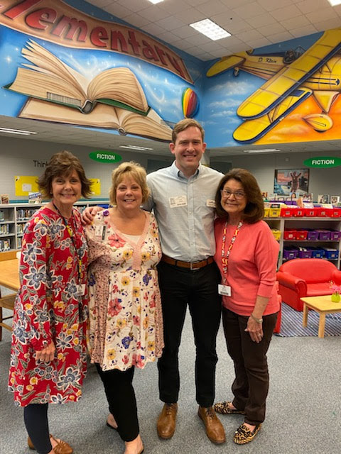 Former Ward Star and CCISD Board member Scott Bowen came for coffee talk this morning with Dr. Smith. It was great to see him  back at Ward.
<a href="/wardlib1/">Debbie Klein</a> 
<a href="/WardStarsCCISD/">Ward Elementary</a> 
<a href="/CCISDLibrary/">CCISD Library Dept.</a>