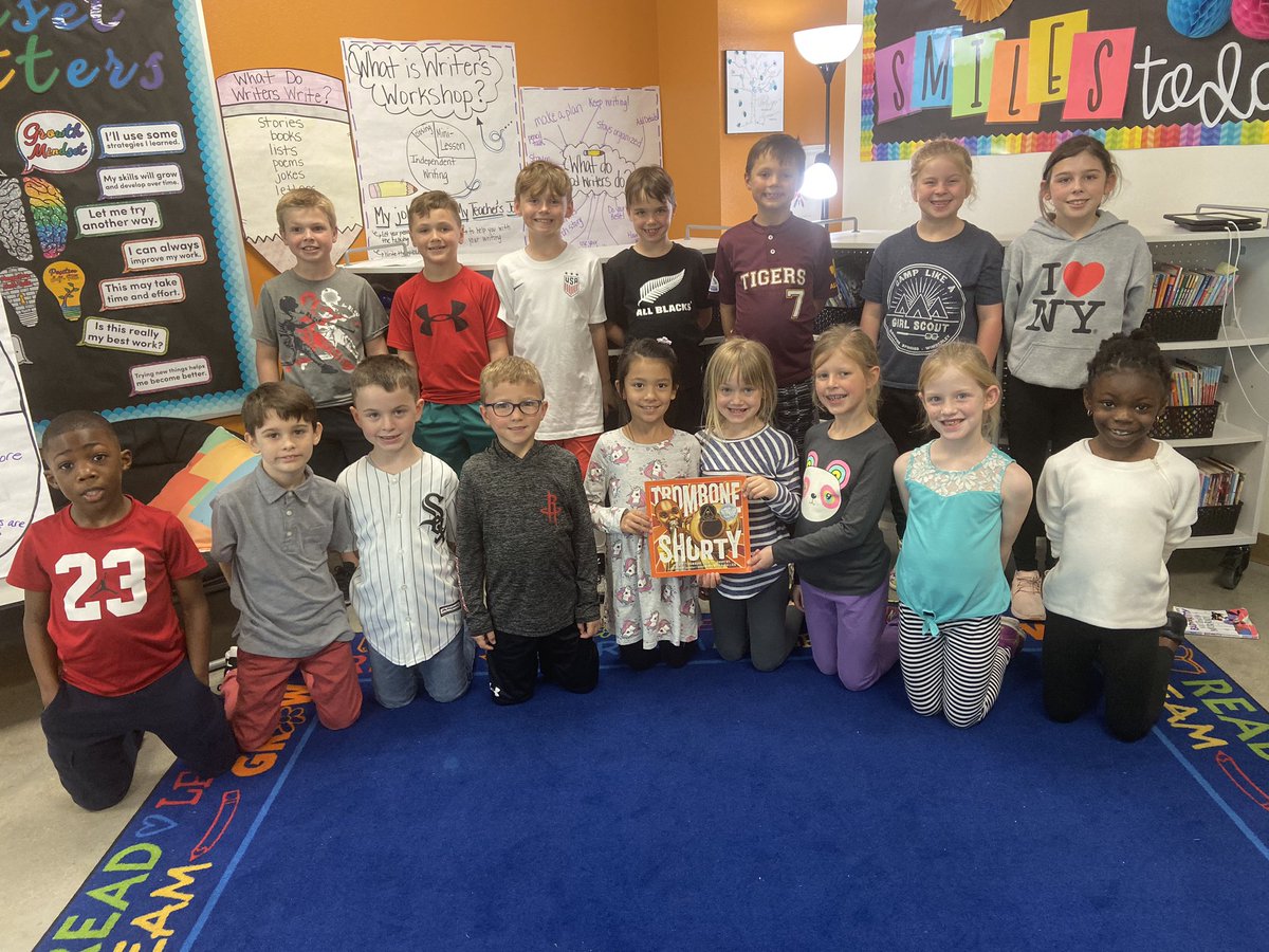 bethfuston's tweet photo. Hey @Tromboneshorty! WHERE Y’AT? 😄We have been studying biographies in class @SycamoreSprgsES and we read your story today and watched a video of you playing your instruments! You are AMAZING! 🎶 Give us a shout back if you don’t mind! That would make our day! #sycamoreyr3 https://t.co/KmMZuzXd1U