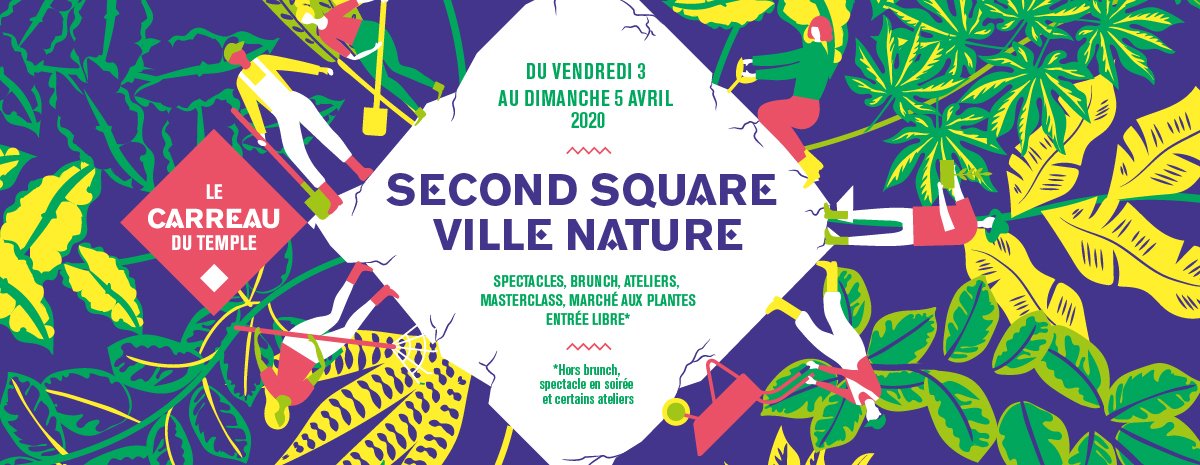 CarreauDuTemple's tweet photo. #SAVETHEDATE 📣 Notre festival transdisciplinaire #SecondSquare revient du 3 au 5 avril 2020 pour une édition autour des questions de #ecoresponsabilite #bienmanger et #bienetre ! @Maisonjonglages @eaudeparis @refugeefoodfest @ruchequiditoui
▶ Infos : https://t.co/OGPUWIzCch https://t.co/UafeIyjLoF
