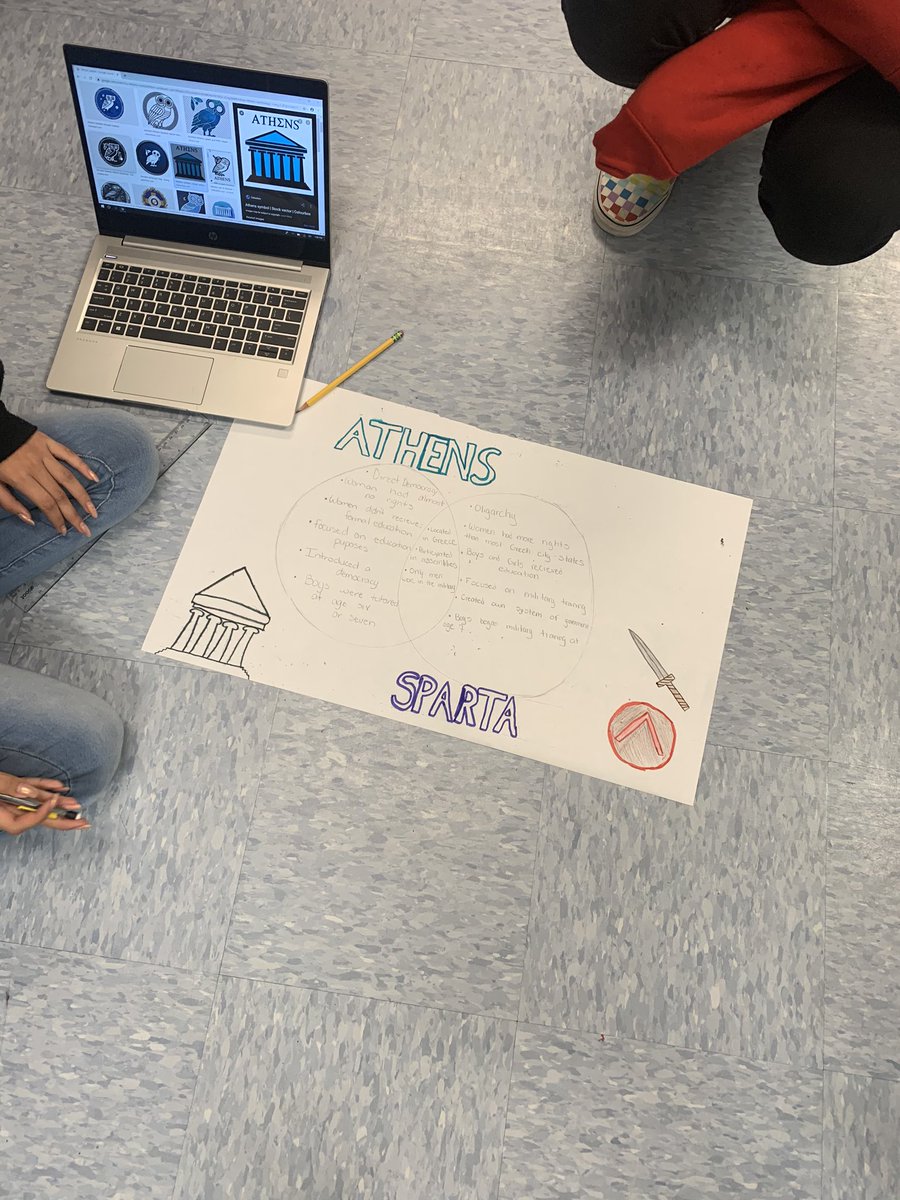 Samantha Brost On Twitter Earlier This Week Students Created Athens And Sparta Venn Diagram Comparison Posters To Show What They Know About The Similarities And Differences Between These Two City States Https T Co Thbabichih